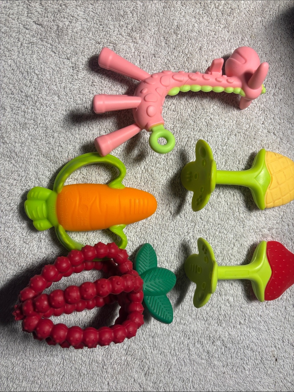 teething toys set of 4
